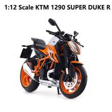 Burago 1:12 Scale KTM 1290 Super Duke R Die-Cast Motorcycle Model – Creative Desktop Ornament With Display Stand (Gift) - Multicolor - View 6