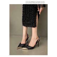 Women Heeled Sandals - 黑色 - 查看 4
