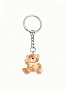 1pc 3D Bear DIY Phone Chain Resin Phone Charm Keychain Pendant Bag Accessory - Keychain - View 6