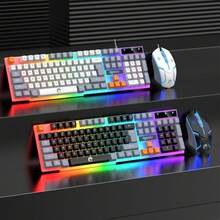 RAIKU 3-Color RGB Wired Mechanical Feel Gaming Keyboard And Mouse Set - 104-Key Wired Keyboard - 3D RGB Mouse - View 4