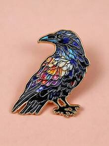 Fashionable Colorful Cartoon Crow Alloy Enamel Brooch Suitable For Women's Daily Backpack And Clothing Decoration - Multicolor - View 2