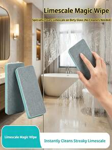 Magic Cleaning Scrub, Commercial Industrial Limescale Cleaning Brush, Household Multi-Functional Double-Sided Powerful Scrubbing Cleaning Tool, Dry And Wet Use Effortless Scrubbing; Widely Applicable To Bathroom Tempered Glass, Makeup Mirror, Shower Tile Gaps, Home Glass Windows, Kitchen Sink, Washbasin, Bathroom Hardware Surfaces - A - View 4
