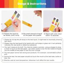 2PCS PH Wide Range Test Strips, Acidity And Alkalinity Testing For Soil, Water, Cosmetics, PH Test Strips - Multicolor - View 4