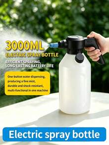 3-Liter Large-Capacity Must-Have Car Electric Spray Bottle, Perfect For Cleaning Paddling Pools, Watering Garden Yards, One-Button Automatic Spray, Easy To Use! It Features Dual Adjustable Modes, - Multicolor - View 4