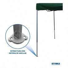 Carpa Toldo Plegable 3x3   -Impermeable Y Reforzado - Verde - Ver 4
