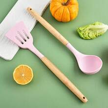 1pc Non-Stick Heat-Resistant Silicone Kitchen Tool - Durable Essential Cooking Utensil For Home Cooking - Multicolor - View 4