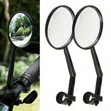 2 Buah Kaca Spion Sepeda, Cocok Untuk Sepeda Gunung/Jalan Raya, Kaca Spion Stang yang Dapat Diputar 360° dengan Fungsi Spion Sudut Lebar Cembung, Ideal Untuk Bersepeda dan Mengendarai Sepeda - MultiWarna - View 8
