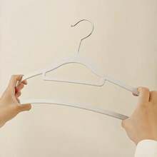 1pc Premium Velvet Hanger, Non-Slip Thin Felt Hanger, Sturdy And Durable Heavy-Duty Coat And Suit Hanger, Ideal Closet Accessory For Wardrobe Use - Multicolor - View 5