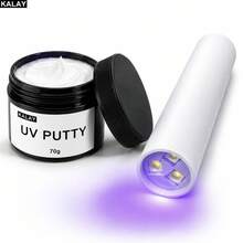 KALAY UV Putty For Modeling With UV Light Included,Waterproof 70g Fast Curing Plastic Putty Repair Kit, Sandable UV Clay For Model Repair, Miniatures, Resin 3D Prints And DIY Crafts - UV Repair Paste - View 11