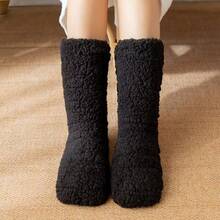 CT TAPESOCKS Thickened Thermal Socks Women Winter Warm Home Soft Thickened Plus Velvet Sleeping Anti Slip Floor Slipper Sock Halloween Gift - 1 - View 4