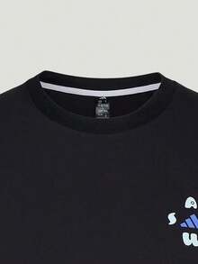 Adidas Kaos Rajut Lengan Panjang Tanpa Kerah FAV GFX LS TEE Pria TLD7442 - Hitam - View 7