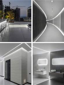 220V LED Strip Light, High Brightness COB LED Strip, Waterproof, Flexible Light Strip, Suitable For Indoor And Outdoor Garden Lighting - EU C Type Plug(220-240V) - View 11