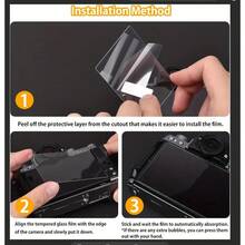 3 Pieces Of Tempered Glass Film In Transparent Color By Default For SX740 HS/SX730 HS/For R6/R6II/R7/R6 Mark II/For G7X3/For M200/850D/R50/R8/For G7X2/G7X2 II/G9X2/G9X/3pcs Tempered Glass Camera Accessories - View 8