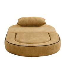 Compressed Foldable Mattress, Convertible Folding Sofa Bed With Removable Arms, All-In-One Portable Mattress Floor Sofa Bed, No Assembly Required & Non-Slip. - 黃色 - 查看 8