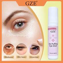 GZE Suero Desinflamante para Ojos con Bolita Rodante 10ml/0.338fl.Oz, Aceite Refrescante para Contorno de Ojos, Calma Ojos Hinchados y Cansados y Suaviza Líneas Finas Secas - 10 ml - Ver 2