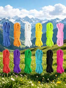 10M/50M/100M Nylon Paracord, 4mm 7-Strand - Non-Elastic Woven Rope, Suitable For Outdoor Training, Camping And DIY Activities - Multicolor - View 7