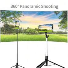 Borriig 1700mm Wireless Selfie Stick Phone Tripod Extendable Foldable Monopod Suitable For Smartphones, Balanced Stable Shooting Live Streaming, With Remote Control (1pc) - Black Z7 - View 3