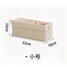 1/2pcs Fabric Storage Box With Visible Window And Lid, Linen Material Closet Organizer - Beige - View 15