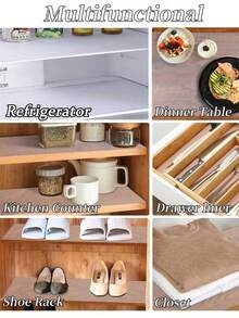 2 Rolls Kitchen Cabinet Refrigerator Liner (45*100 Cm, And 50*100 Cm) - View 3