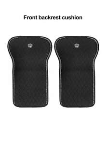 6/2pcs Universal Car Seat Covers, Pink Premium Faux Leather Seat Cushions With Crown Logo And Shiny Rhinestone Trim, Non-Slip Bottom, Breathable And Wear-Resistant, Car Seat Pads - Type a - View 23