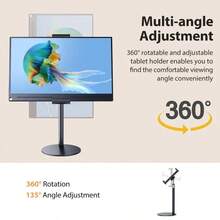 Adjustable Height Portable Monitor Stand, 24-47cm Height Desktop Monitor Stand, Suitable For 4.7-17.3 Inch Phones, Tablets, Portable Monitors, Multi-Device Desktop Support Stand - Multicolor - View 7