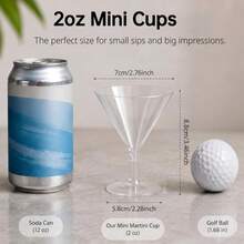 Puredove 80/40pcs 70ml Creative Stemware, (Please Check Size And Capacity Before Purchase) Suitable For Cocktail Glasses, Pudding Cups, Wine Glasses, Mousse Cups, Dessert Cups, Ideal For Weddings, Birthdays, Parties, Anniversaries And Various Social Events - 透明 - 查看 2