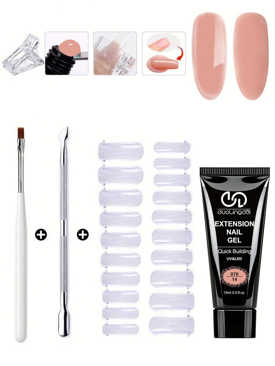Set Perlengkapan Manicure Gel Lengkap, Termasuk Kuteks Geser, Kuku Dua Lapis, dan Penjepit Kuku. Cocok untuk Set Manicure Gel Multi-Layer, Ideal untuk Pemula dan Memungkinkan Anda untuk Mencoba Manicure Sendiri di Rumah. - MultiWarna - View 1