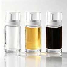 3-Piece Leak-Proof Oil And Vinegar Dispenser Set, 100 Ml Each For Kitchen - White - View 1