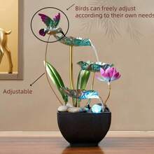 Creative Hummingbird Desktop Water Fountain Small Circulating Water Cat Drinking Fountain Cat Gift Living Room Bedroom Decor - Hummingbird - View 5