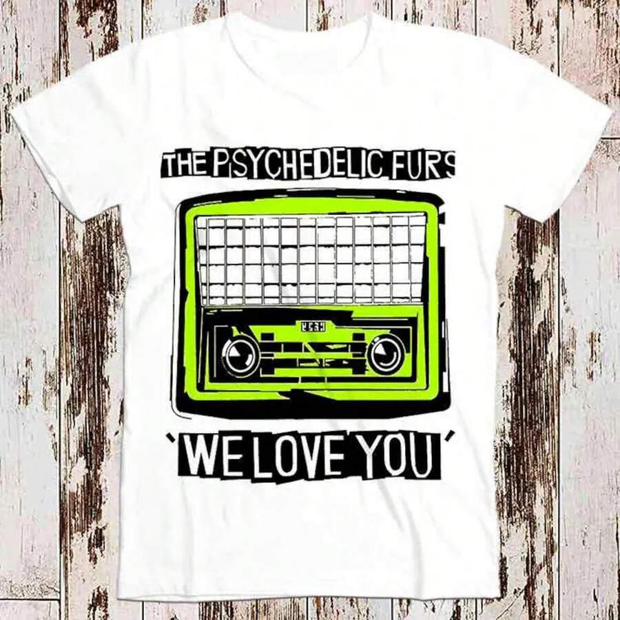 The Furs We Love You Tee Top Vintage Unisex Ladies T Shirt 8282 - 白色 - 查看 1