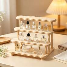 4 Tier Display Riser Stand Wooden Shelf For Perfume Organizer Perfume Display Shelf Figure Display Case Dolls Storage Rack - View 5