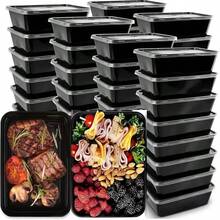 5/10/15/30 buah Wadah Makanan Reusable dengan Tutup, Kotak Makan Siang Plastik Persegi Panjang, Kotak Pesta Reusable, Wadah Penyimpanan Dapur Komersial, Cocok untuk Piknik, Restoran, Makanan Bawa Pulang, Perlengkapan Dapur, Sekolah, dan Lainnya - MultiWarna - View 1