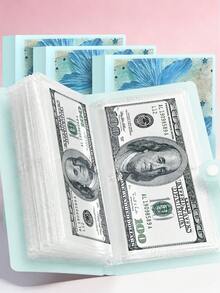 Banknote Storage Album, PP Transparent Inner Pages, Portable Highly Attractive Design, Large Capacity, Store Banknotes And Coins, Back To School Storage, Halloween Holiday Gift, Christmas Gift, Daily Cash Organization - Savings Book - View 11