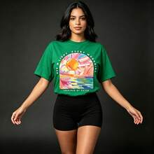 Women Senior T-Shirts & Tops - Green - View 2