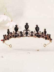 Elegant Fashionable Women's Alloy Banquet Hair Accessory Bridal Wedding Party Headpiece Crown - Bronze - View 7