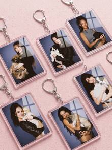 1/6pcs KATSEYE Acrylic Keychains, Girl Group, Manon Sophia Daniela Lara Megan Yoonchae, K-Pop Friendship Bag Charms, Tour Merchandise, Concert Essentials, Tour Must-Haves, Fan Support Items, Fan Freebies, Perfect Decoration For Concert Bags, Perfect Gift For Fans, Party Favors - Multicolor - View 3