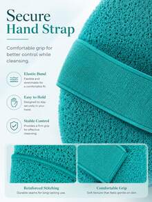 1/3pcs Deep Cleansing Exfoliating Facial Sponge, Random Color, Reusable, Removes Blackheads And Deep Dirt, Prevents Acne, Suitable For Beauty Skincare, African Net Sponge, Exfoliating Glove, Back Scrubber - Multicolor - View 9