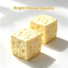 1pc.Simulation Cheese Cube Maltose Squishy Squeeze Fidget Toy.One Size.ESent At Random.Squishy Toy /Stress Ball /Squeeze Toy /Fidget Toy /Slow Rebound /Halloween Gift /Halloween Decoration /Monster Squishy /Anxiety Relief Toy.Needing.Squishy - Multicolor - View 7
