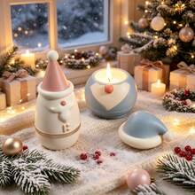 2pcs Big Beard Santa Claus Candle Cup Silicone Mold, 2 Styles Available, Hat Santa Claus Jar Plaster Resin Epoxy Mold, Christmas Decoration Ornament Making, Storage Container Making, Perfect For Handmade Crafts, Reusable - Santa Claus Storage Jar Mold - View 4