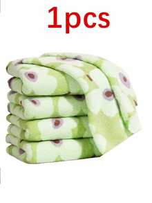 4/8/12入可愛酪梨圖案珊瑚絨清潔抹布，加厚超吸水可水洗擦拭布，多功能強力去污居家用洗碗布 - A - 查看 12