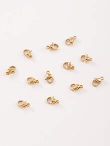 10/20 Pcs/Set Stainless Steel Lobster Clasps, Durable DIY Jewelry Making Accessories For Necklace Bracelet Anklet Repair & Craft - Multicolor - View 5
