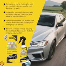 rayhong Spray desengrasante para carro Actúa rápido elimina eficazmente la óxido de hierro óxido metálico restaura el brillo Adecuado para diversas superficies metálicas Herramientas para automóviles bicicletas y hogar Forma una película protectora antioxidante que prolonga la vida útil de los componentes Rápido y cómodo - Eliminador de óxido para automóviles. - Ver 10