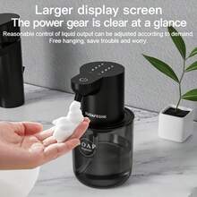 1 buah Dispenser Sabun Otomatis dengan Alas dan Sensor Inframerah, Dispenser Sabun Tanpa Sentuh, Cocok untuk Dapur, Kamar Mandi, Hotel - View 4