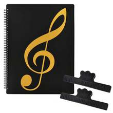 40-Page 4-Sided Spiral A4 Music Score Binder, Choir Performance Dedicated Music Score Storage Folder, Large Capacity Sheet Music Organizer - 1pc - View 6