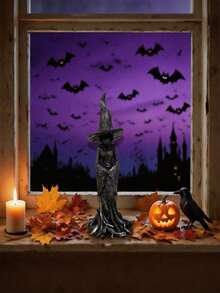 Halloween Witch Statue Resin Witch Sculpture, Suitable For Garden, Home, Party Use. No Electricity Required, Easy To Clean. Halloween Decoration, Haunted House Gift Prop, Ornament - Witch Statue - View 8