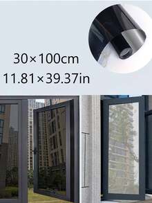 Vigour Summer Black Silver Solar Film, Sun Protection Heat Insulation Glass Film, Privacy Window Film, Home Heat Insulation Window Film, Reflective Window Film, One-Way Vision Anti-Peeping Window Sticker, Removable Static Adsorption Film, Balcony Sunshade Solar Film Light Blocking Reflective, Suitable For Home Office, Perfect Gift - Multicolor - View 14
