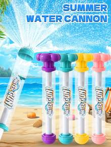 Summer Swimming Pool Beach Water Gun, 4-Color Fireworks Water Spray Gun, Pull-Out Outdoor Water Gun, Birthday Gift - A - View 2