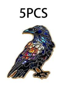 Fashionable Colorful Cartoon Crow Alloy Enamel Brooch Suitable For Women's Daily Backpack And Clothing Decoration - Multicolor - View 9