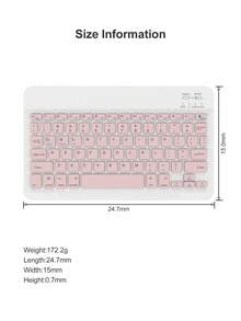 Smart Wireless Keyboard Compatible With IPad, Phone, Laptop, 150mAh Battery, Ultra-Thin Silent Office Keyboard, 10-Inch Portable External Keyboard, English Version - View 5