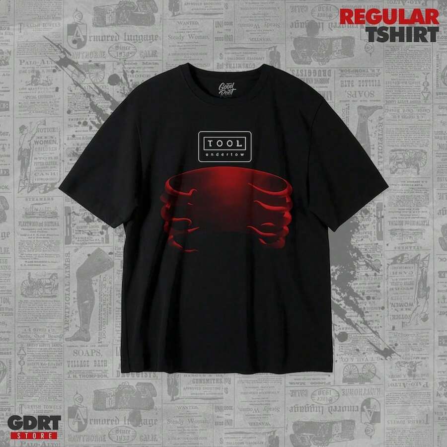 Tool Band T-Shirt - Undertow - Unisex Heavy Tee Shirt M1P0 - 黑色 - 查看 1